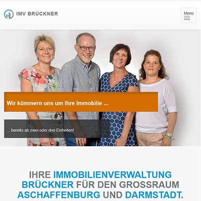 Eich Webdesign | Carola Eich | Karlstein am Main | Aschaffenburg | Offenbach am Main | Frankfurt am Main | Hanau | Relaunch | Immobilienverwaltung Brückner | Goldbach bei Aschaffenburg | Relaunch